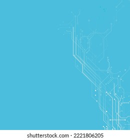 Circuit board futuristic technological processes digital technology background vector illustration