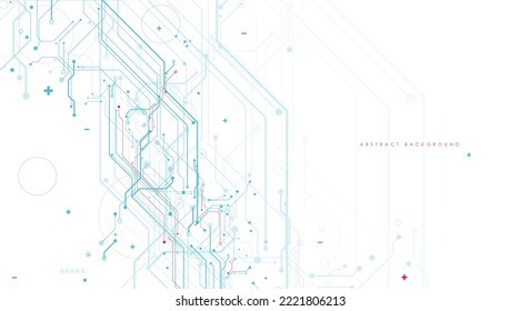 Ilustración vectorial de la tecnología digital futurista