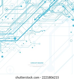 Circuit board futuristic technological processes digital technology background vector illustration