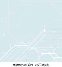 Circuit board futuristic technological processes digital technology background vector illustration
