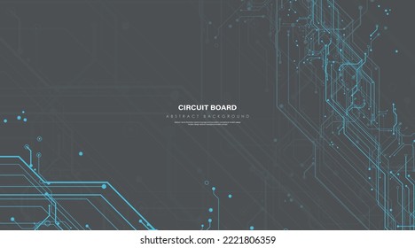 Circuit Board futuristische technologische Prozesse digitale Technologie Hintergrund Vektorgrafik