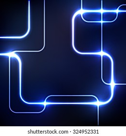 Circuit Board glowing abstract background vector illustration