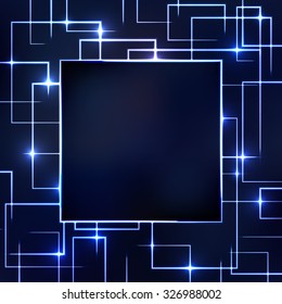 Circuit Board glowing abstract background vector illustration