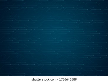 Circuit board High tech dark blue background. Vector illustration eps 10.