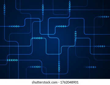 Circuit board. High-tech technology background
