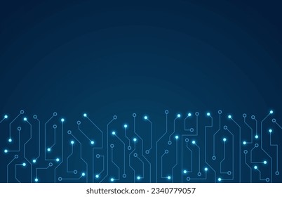 Circuit board. High-tech technology background