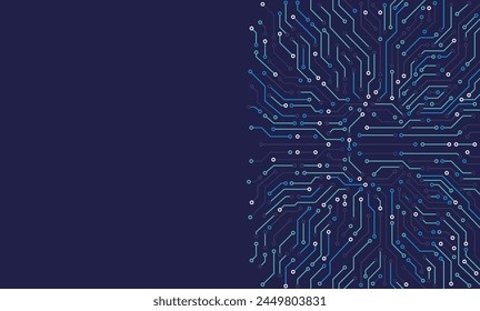 Circuit board. High-tech technology background. Cyber connection electronic. Networking connections background