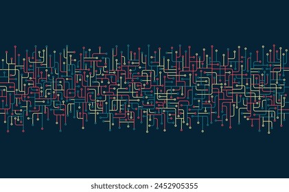 Circuit board. High-tech technology background. Cyber connection electronic. Networking connections background