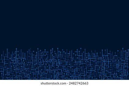 Circuit board. High-tech technology background. Cyber connection electronic. Networking connections background