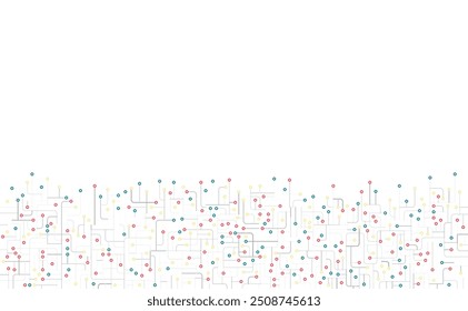 Circuit board. High-tech technology background. Cyber connection electronic. Networking connections background