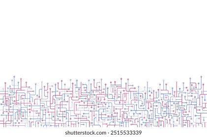 Circuit board. High-tech technology background. Cyber connection electronic. Networking connections background