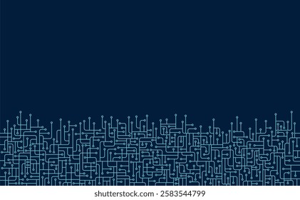Circuit board. High-tech technology background. Cyber connection electronic. Networking connections background