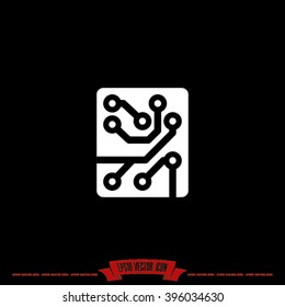 Circuit board icon