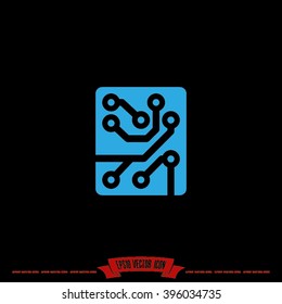 Circuit board icon