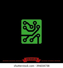 Circuit board icon