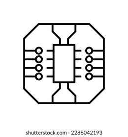 Circuit board icon design. isolated on white background