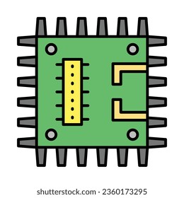 Circuit Board Icon Design For Personal And Commercial Use