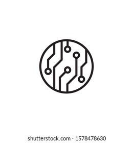 Circuit board icon design. vector illustration