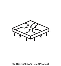 Diseño de elemento de icono de placa de circuito
