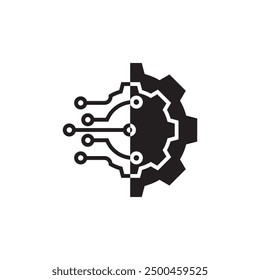 Circuit board icon element design