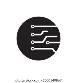 Circuit board icon element design