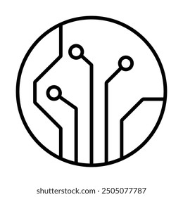 Circuit board icon element design