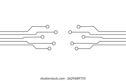 Circuit board icon. Technology scheme symbol flat vector illustration on white background. Vector Illustration . EPS 10 .