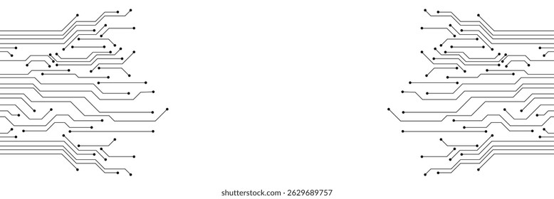 Ícone da placa de circuito. Símbolo de esquema de tecnologia ilustração de vetor plano sobre fundo branco. Ilustração vetorial . EPS 10
