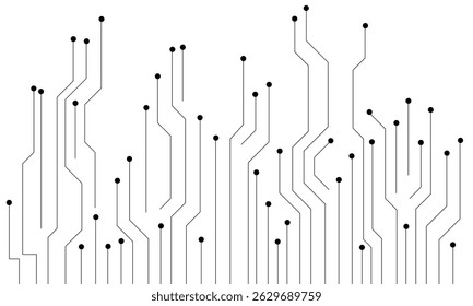 Icono de la placa de circuito. Ilustración vectorial plana del símbolo del esquema de la Tecnología en el fondo blanco. Ilustración vectorial. EPS 10.