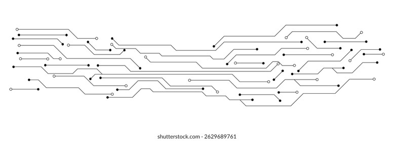 Circuit board icon. Technology scheme symbol flat vector illustration on white background. Vector Illustration . EPS 10 .