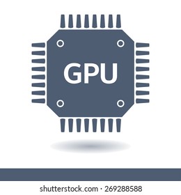 Circuit board  icon. Technology scheme square symbol. Flat design style.