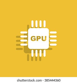 Circuit board  icon. Technology scheme square symbol. 