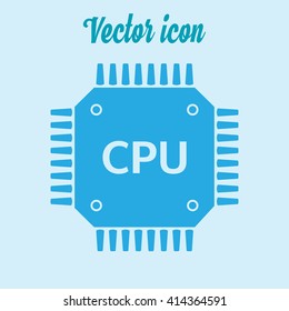 Circuit board  icon. Technology scheme square symbol. Flat design style.