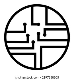 circuit board icon, technology vector icon, for your logo design, website, app, UI, vector illustration. eps10.