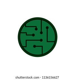 Circuit board icon. Vector.
