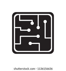 Circuit board icon. Vector.