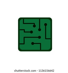 Circuit board icon. Vector.