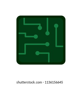 Circuit board icon. Vector.