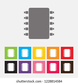 Circuit board icon - Vector