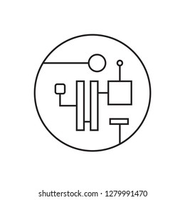 Circuit Board Icon Vector Illustration EPS10.