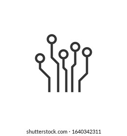 Circuit Board Icon Vector Illustration.