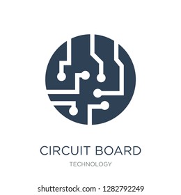 circuit board icon vector on white background, circuit board trendy filled icons from Technology collection, circuit board vector illustration