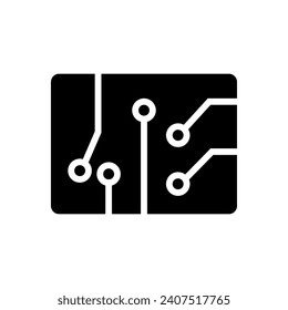 Circuit board icon vector sign