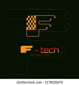 circuit board icon vector , technology , logo concept illustration , abstract chip sign , 
