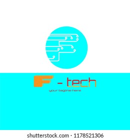 circuit board icon vector , technology , logo concept illustration , abstract chip sign , 