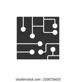 Circuit Board icons symbol vector elements for infographic web