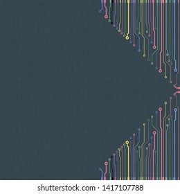 Circuit board illustration. Abstract circuit board background. Vector
