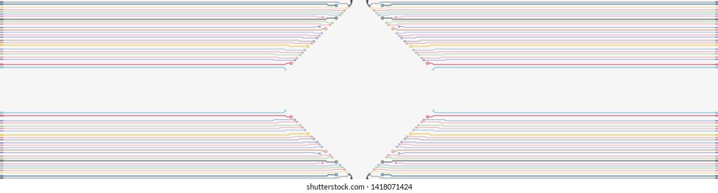 Circuit board illustration. Abstract circuit board background. Vector

