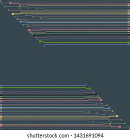 Circuit board illustration. Abstract circuit board background. Vector