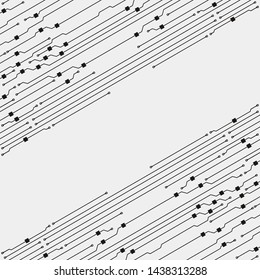 Circuit board illustration. Abstract circuit board background. Vector